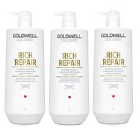 Goldwell DS Rich Repair šampūnas 3x1000ml