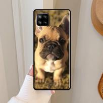 Prancūzų buldogas Šuns dėklas Skirtas Samsung Galaxy A56 A36 A06 A13 A32 A12 A22 A52 A35 A26 A16 A55 A15 A54 A34 A14 A53 Samsung A56 brown