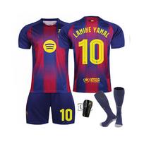 (#10 LAMINE YAMAL) 25-26 Barcelona Home Champions League Numbers (Yellow) Football Jersey for Kids and Adults less