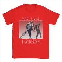 Men The King of Pop Michael Jackson T Shirt  100 Cotton Tops Cool Short Sleeve Crewneck Tees New Arrival TShirt S gray