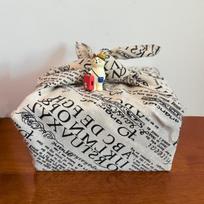 Japanese Furoshiki Sushi Bento Cloth Handkerchief  Chinese Calligraphy Pattern Napkin New Year Festival Gift Package Kerchief 70x70cm