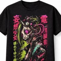 Cyberpunk Zombie Girl Anime Horror Unisexga Graphic Unisex TShirt S pink