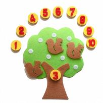 Vaikams Montessori žaislai Pasidaryk pats neaustinis obuolio medis Skaičių skaičiavimo žaislas Matematikos žaislas Mokomieji mokymosi žaislai vaikams Mokymo priemonės