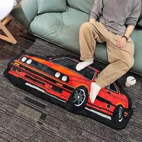 Racing Car Shaped Rug, Soft Comfort Bedside Rug For Bedrooms, Decorative Floor Mat For Boys' Rooms, Home Decor 40x100cm 16x40inch
