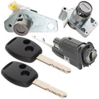 Honda Civic VIII 2005- ignition insert + door lock insert + trunk lid lock insert 3 pcs. Set