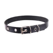Fashionable Gothic Rock Choker Necklace PU Leather Cosplay Punk Neckchain For Everyday Adjustable Neck Belt juoda