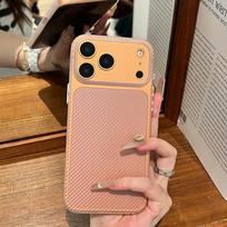 Carbon Fiber Texture Pattern Phone Case For iPhone Air 17 16 16E 15 14 Plus 13 12 Pro Max Slim Thin Clear Shockproof Soft Cover For iPhone 13