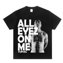 2PAC Tupac American Rap Rapper 2026  New TShirt Unisex 100 Cotton Loose Crew Neck West Coast Rock Trend Short Women S black