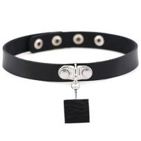 DIEZI Different Style Hip Hop Leather Choker Necklace Women Men Harajuku Gothic Punk Sexy Circle Tassel Chain Necklace Jewelry