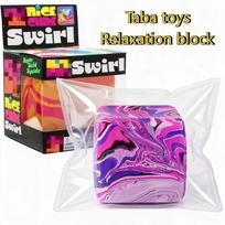 Ice Feeling Squishy Cube Toy, Slow Rise Jelly Stress Reliever, Sensory Fidget for Kids Adults, Classroom Prize Holiday Gift šviesiai žalios spalvos