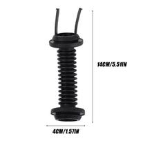 40MM Specialus tiesus vamzdelis Silikoninė mova Apsauginis vamzdelis Automobilio laidynui Maitinimo laidui Vandeniui atsparus Sandarus durų vamzdelis black