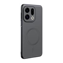 For OPPO Find  X9 Case Magnetic Leather Shield Cover For OPPO Find X9 Anti-Fingerprint Non-Slip PC+TPU OPPO Find X9 pilka spalva