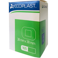 Pleistrų rinkinys po injekcijų NORDEPLAST ECOPLAST, 38 mm x 38 mm, 100 vnt. (-15% perkant 2 vnt.)