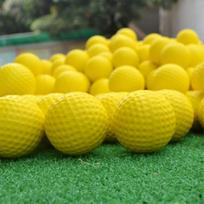 42,6 mm golfo kamuoliukas PU minkštas vienasluoksnis golfo treniruočių kamuoliukas skirtas praktikai patalpoje, aksesuaras, geltonas, 20 vnt. yellow