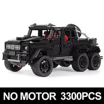 Moc 90009 App Rc Off-Road Vehicle Building Blocks Black Chost 6X6 Cruiser Car Model Bricks Puzzle Toys Christmas Gifts For Kids