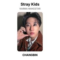 Stray Kids KARMA MAKESTAR Official Photocard LEE KNOW beige