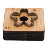 Flower Leather Cutting Mold Carbon Steel Floral Shape Leather Cutter Die for Leathercraft 40mm/1.57in
