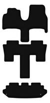 BASIC black velvet floor mats for: Lancia Phedra 7 seater (2002-2010)