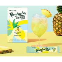 Kombucha Tea Powder Stick Pineapple Flavor 5g x 20 Sachets Korean Style Fruit Tea Powder 1set (20ea) beige