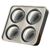 1/2Pcs Silicone Baseball Ice Mold 2/4 Cavities Easy Release BPA Free Refrigerator Cocktail Whiskey Ice Ball Tray Ice Cube Maker Mold Kitchen Supplies L 1pc gray