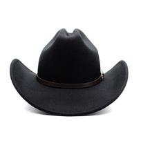 Vintažinis vakarietiškas kaubojiškas skrybėlė vyrams džentelmenui damai džiazo kaubojės su odiniu plačiu kraštu klokšas bažnytinis sombrero hombre kepurės 57-59CM black