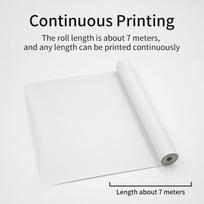 A4 Thermal Printer Paper: 100-Sheet Pack (Roll/Folded) A4 Roll Paper (241x30mm, 7m/roll, no black mark) balta