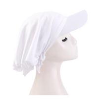 Women Turban Hat, Ethnic Style Sun Protection Hat with Widened Brim, Toe-Cap Fit Sun Hat for Outdoor Activities Hiking Beach Travel balta