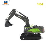 HUINA Excavator Model Car Toy 1/50 1721 Metal Alloy Diecast Static Model Truck Crawler Engineering Vehicle Collection Boy Kids