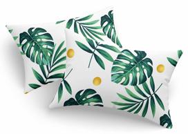 Pagalvės užvalkalas Mijolnir Monstera, žalia sp., 50 cm x 70 cm, 2 vnt.