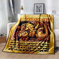Anime Yu Gi Oh Card Throw antklodė Mėlynos akys Baltas Drakonas Anime animacinis filmas Minkštas pliušinis antklodė miegamojo lovatiesė Namų dekoras 30x40in gray