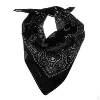 Spausdinta bandana galvos apdangalas skara kaklaskaris juoda