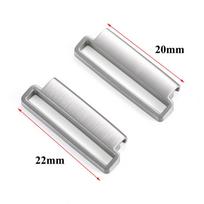 2pcs Quick Release 20mm to 22mm 22mm to 24mm Milanese Nylon Watch Strap Stainless Steel Watch Connector Metal Adapter Accessory