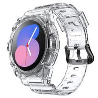 Transparent Band+Case for Samsung Galaxy Watch 5/4 40mm 44mm Accessorie Clear Case+sport bracelet Galaxy Watch 4 strap wristband Galaxy 4 44mm skaidri