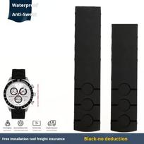 Tissot 1853 T044 prs516 Silikoninė apyrankė T044417a T044430a Mėlynas oranžinis guminis laikrodžio dirželis Metalinis sulankstomas sagtukas Priedai 20mm Width orange