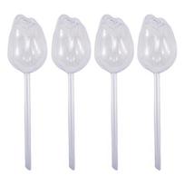 Self Watering Globes Tulip Watering Bulbs Planter Insert Automatic Plant Watering Globes for Indoor Outdoor 4pcs violetinė