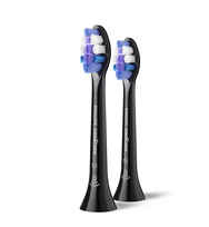 Dantų šepetėlio galvutės Philips Sonicare Sensitive, HX6052/88, 2 vnt., juoda