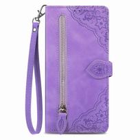 Leather Wallet Flip Case for XiaoMi 17 Pro Max 15 15T 14 14T 13T 11 Lite Ultra with Zipper Pocket Cover Xiaomi 17 Ultra violetinė