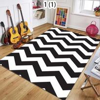 Classic Chevron Zigzag Striped Soft Area Rug Washable Indoor Floor Mat for Retro Modern Living Room Bedroom Entryway Home Decor 40X60CM