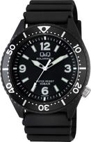 10 ATM water urethane [Citizen Q&Q] Solar-powered watch, resistant, analog, strap, H064-001, men's, black. juoda
