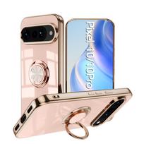 Electroplated Magnetic Ring Bracket Case For Google Pixel 10 9 Pro XL 10Pro 9A 8 Pro 8A 7Pro 7A 7 6A 5A Shockproof Bumper Cover Google Pixel 9