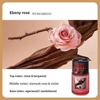 Luxury-Style Car Air Freshener with Spray Fragrance: Eliminates Odors and Keeps The Car Fresh with Long-lasting Aroma Ebony Rose beige