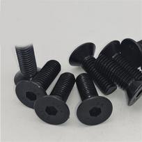 DIN7991 Blackened Full Thread 40Cr Carbon Steel Hex Countersunk Screw (Metric 10.9 Grade) M2.5x6