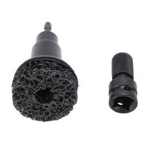Wheel Hub Resurfacing Kit Wheel Stud Hub Cleaner Quick Rusting Removal Automotive Maintenance Tool gray