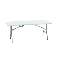 Sulankstomas lauko stalas, 152 x 70 x 74 cm, baltas