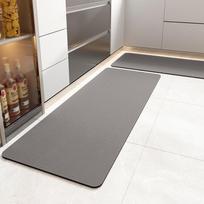 Super sugeriantis virtuvės grindų kilimėlis Ilgas diatomito virtuvės kilimėlis Minkšti plaunami kilimai Vientisos spalvos vonios kambario įėjimo durų kilimėlis 40x60cm gray