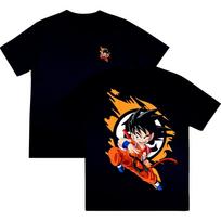 Son Goku Anime Dragon Ball Vyriški Moteriški Vasariniai Marškinėliai Oversized Retro Spausdinimo Trumpomis Rankovėmis Laisvalaikio Patogūs Oversized Harajuku Y2k S