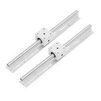 2Pcs Linear Rail Guide 300mm Motion Shaft Guideway CNC Parts with SBR Slide Block