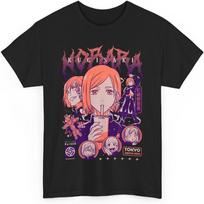 Jujutsu Nobara Anime T-Shirt Unisex Kaisen Kugisaki Anime Japanese Cotton JJK XXXXXL juoda