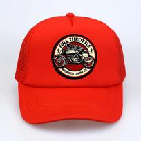 Full Throttle Cafe Racer Rockabilly Biker Baseball cap Unisex 2020 Summer Cotton Trucker cap Unisex Mesh Snapback Hat bone