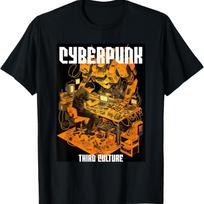 CYBERPUNK HACKER IN THE LAB T-Shirt S juoda